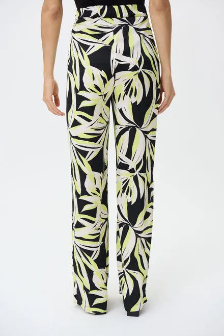 Joseph Ribkoff Palm Print Pants