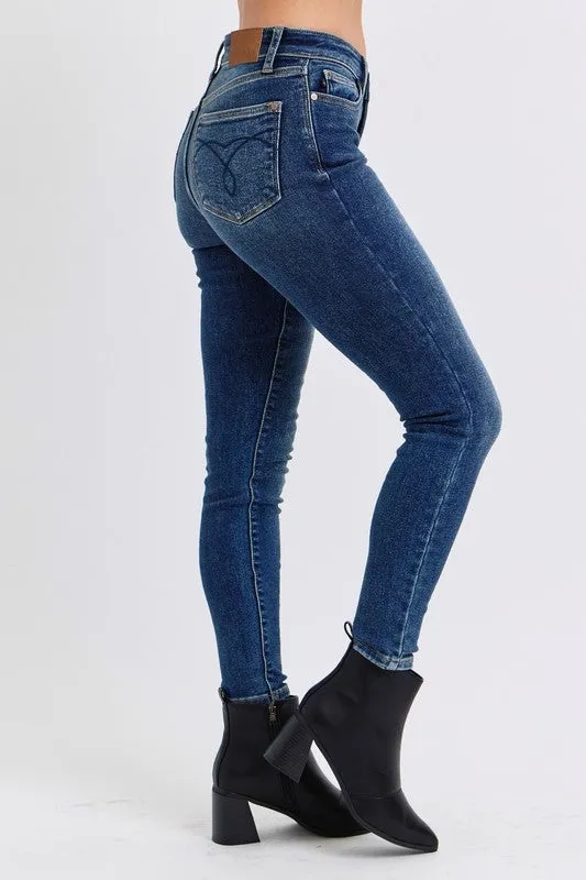 Judy Blue Non-Distressed Thermal Skinny Jeans