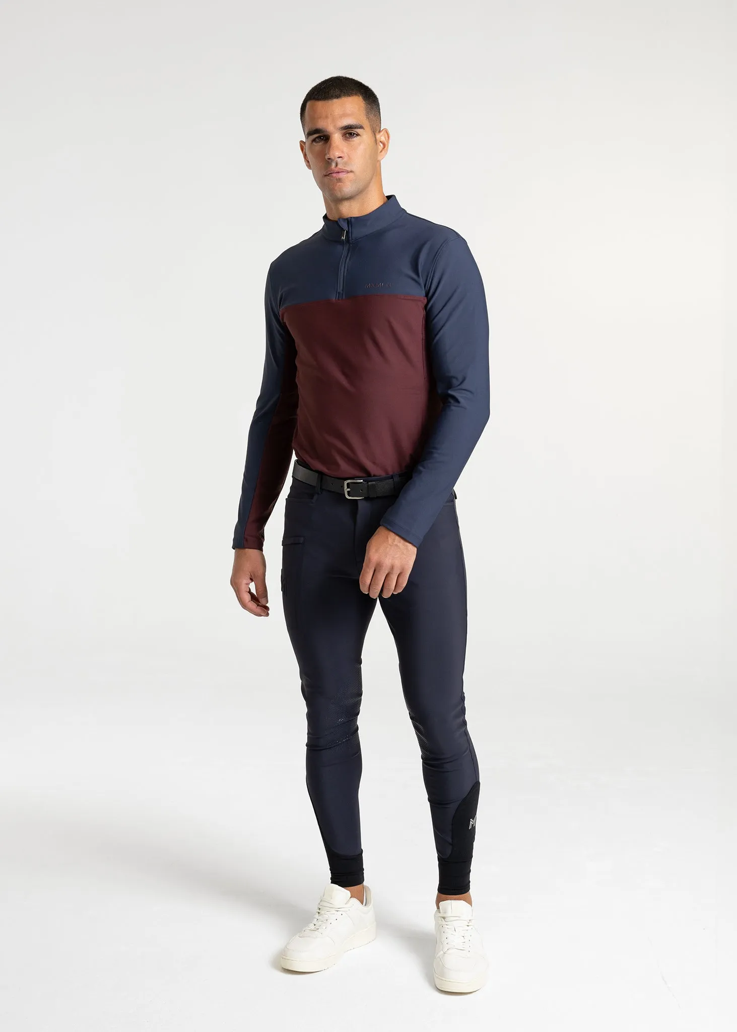 Kent Base Layer (Navy/Burgundy)