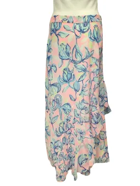 Lilly Pulitzer Agnus Floral Print Maxi Length Skirt Size: M, 8