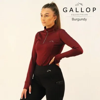 Long Sleeve Zipped Neck Base Layer