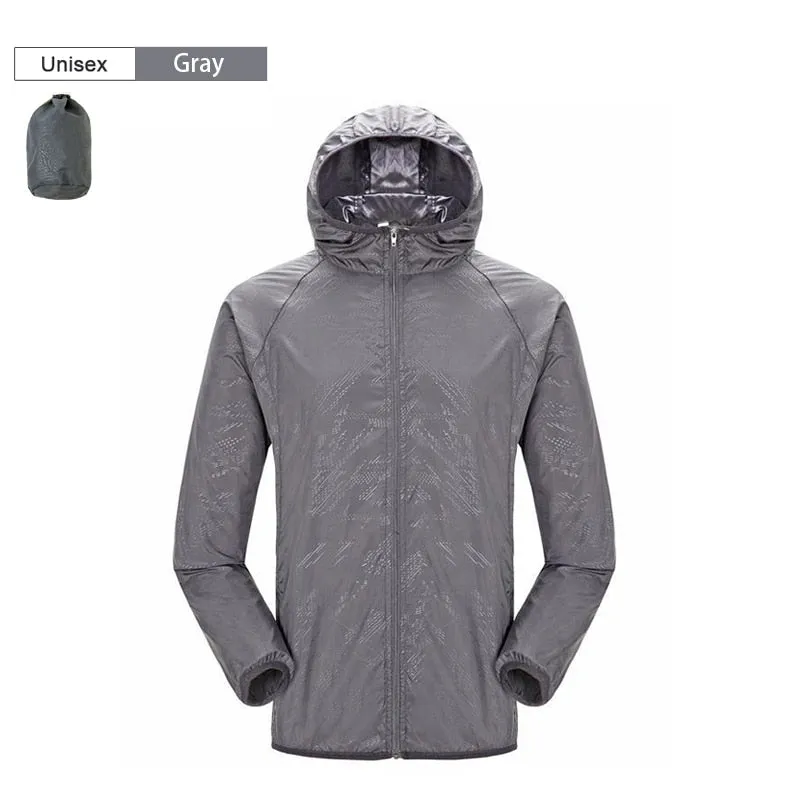 Men&#39;s Women Jacket Quick Dry Windbreaker Camping Hunting Hiking Clothes Sun-protective Outdoor Sports Coats Anti Uv Windbreaker