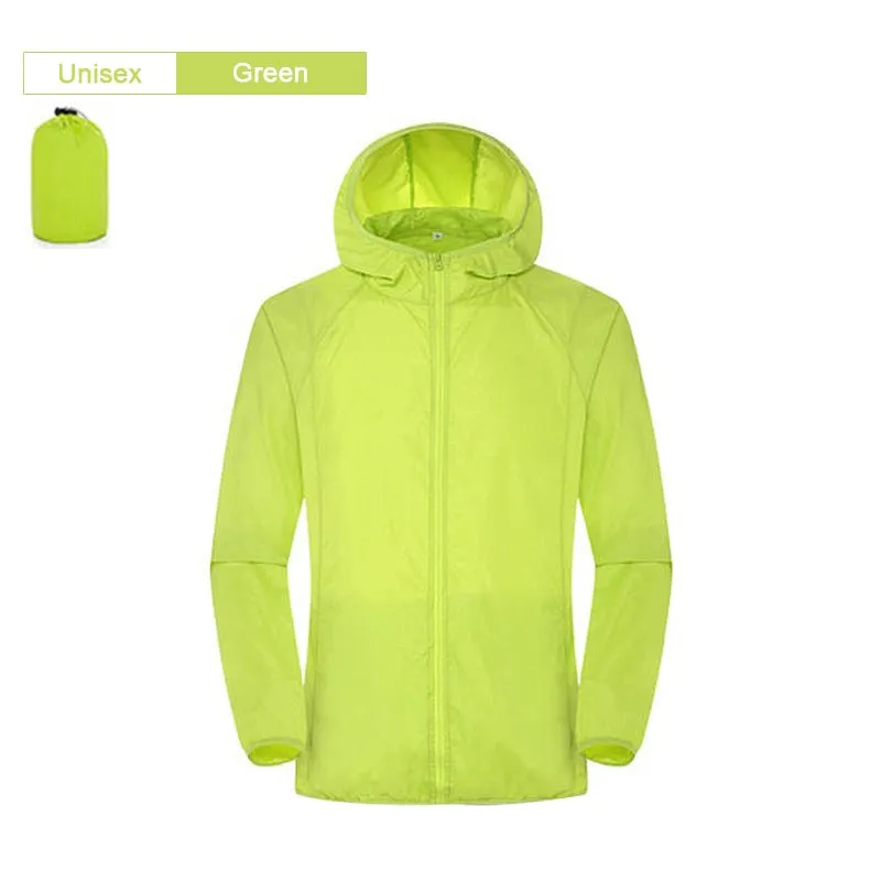 Men&#39;s Women Jacket Quick Dry Windbreaker Camping Hunting Hiking Clothes Sun-protective Outdoor Sports Coats Anti Uv Windbreaker