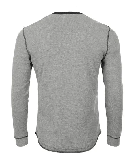 Mens Casual Thermal Long Sleeve Henley Shirt