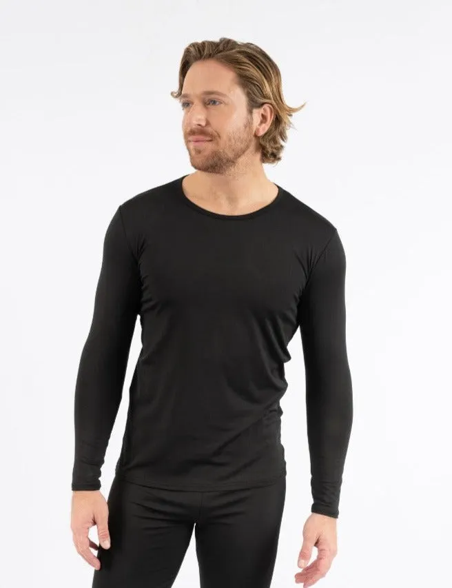 Men's Neutral Solid Color Thermal Pajamas