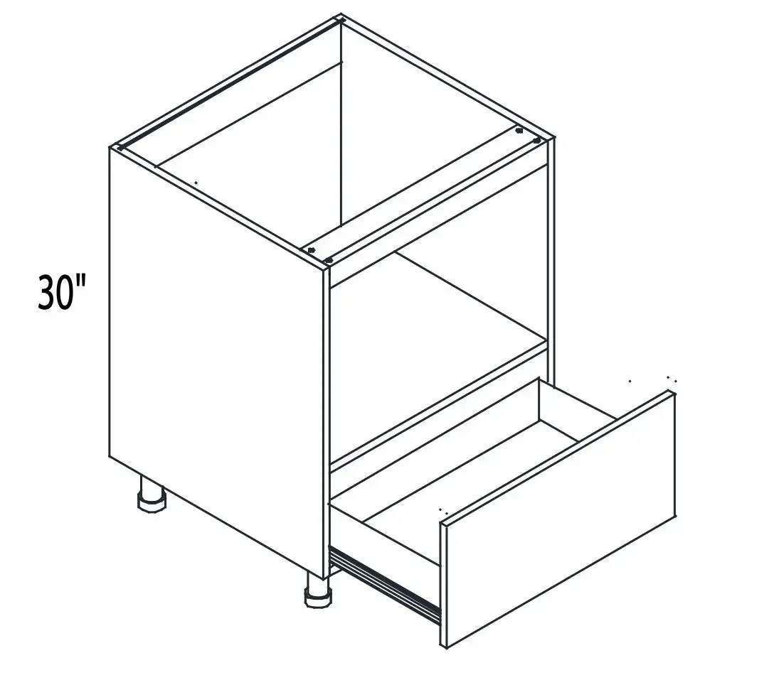 Microwave Base Cabinet - Modern Line