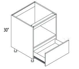 Microwave Base Cabinet - Modern Line