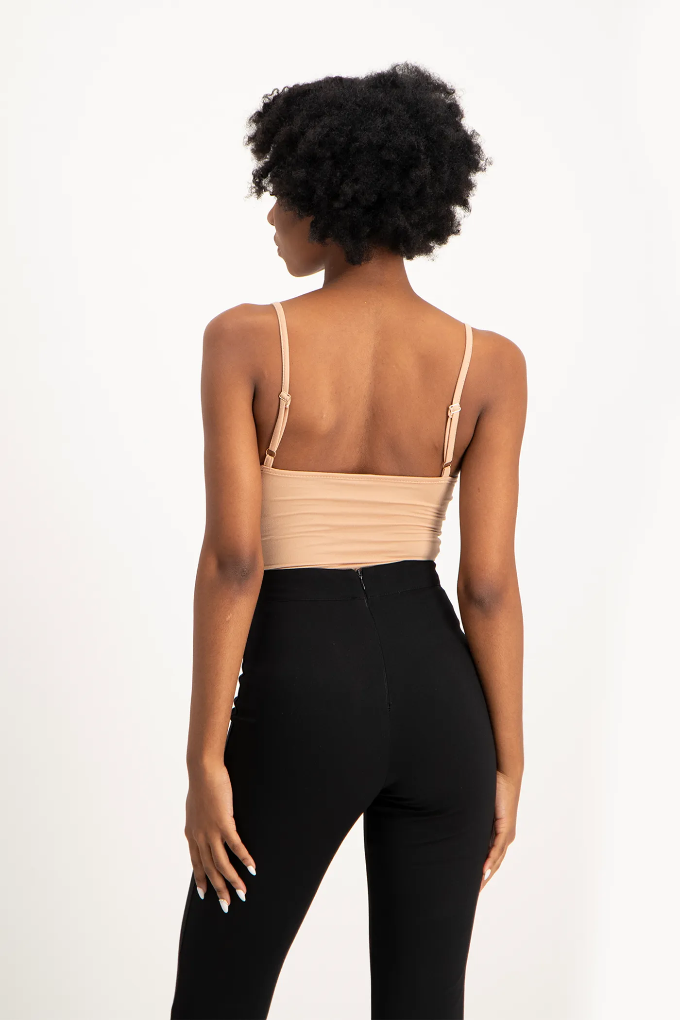 Mindy Strappy Bodysuit - Nude