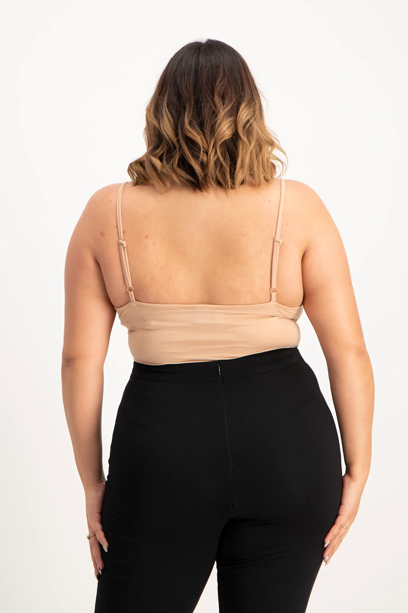 Mindy Strappy Bodysuit - Nude