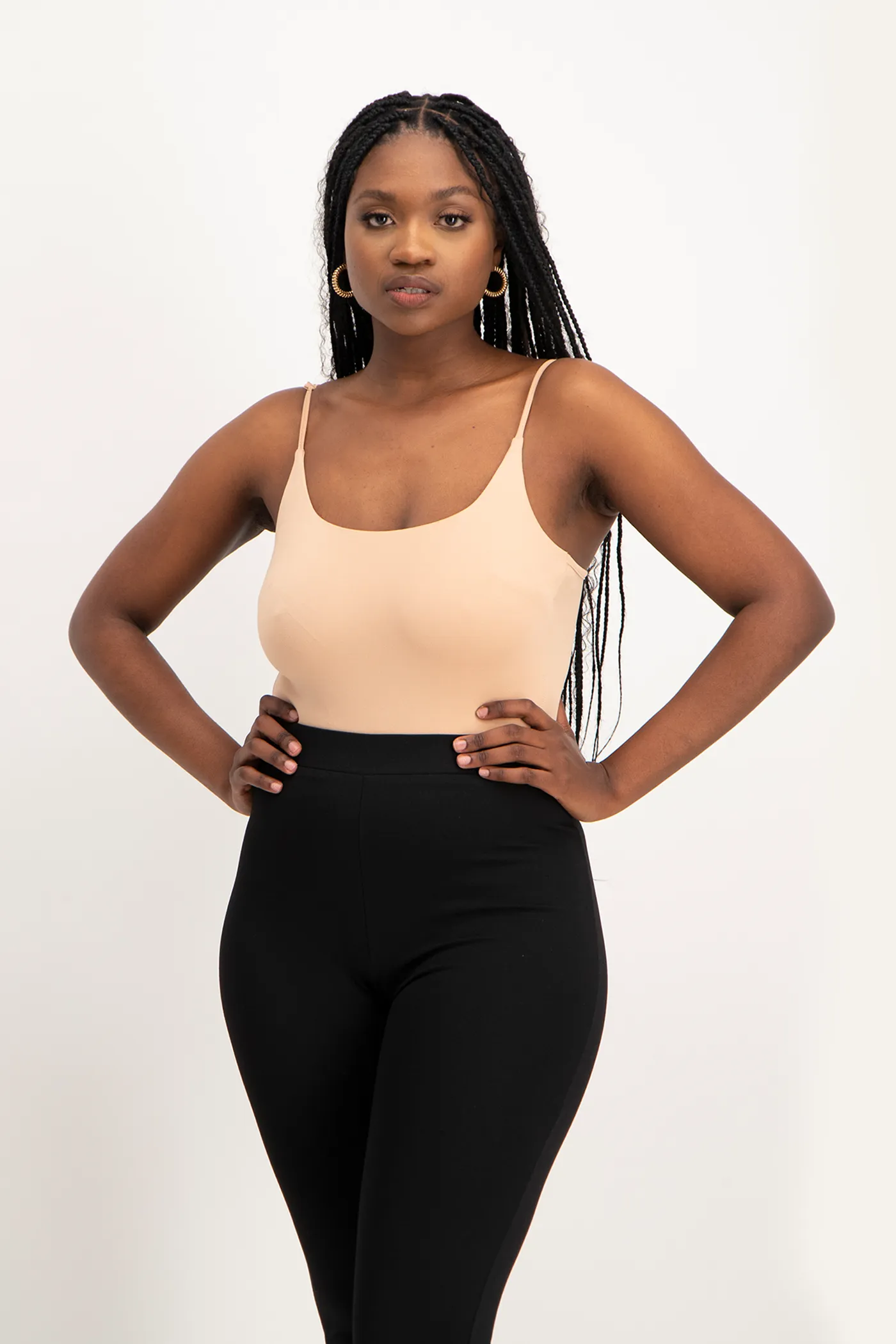 Mindy Strappy Bodysuit - Nude