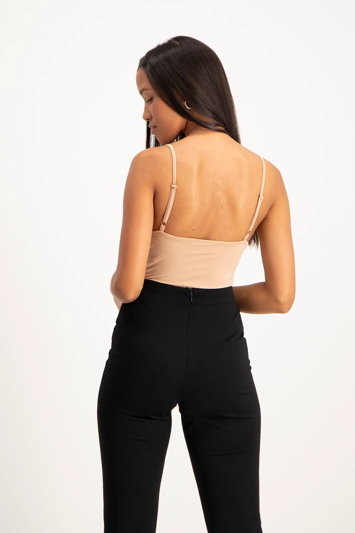 Mindy Strappy Bodysuit - Nude