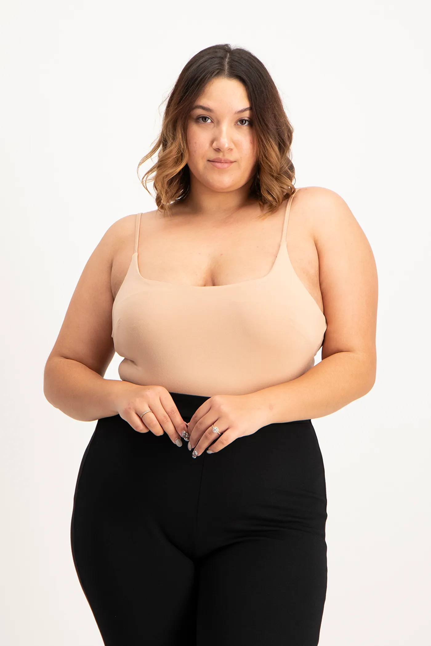 Mindy Strappy Bodysuit - Nude