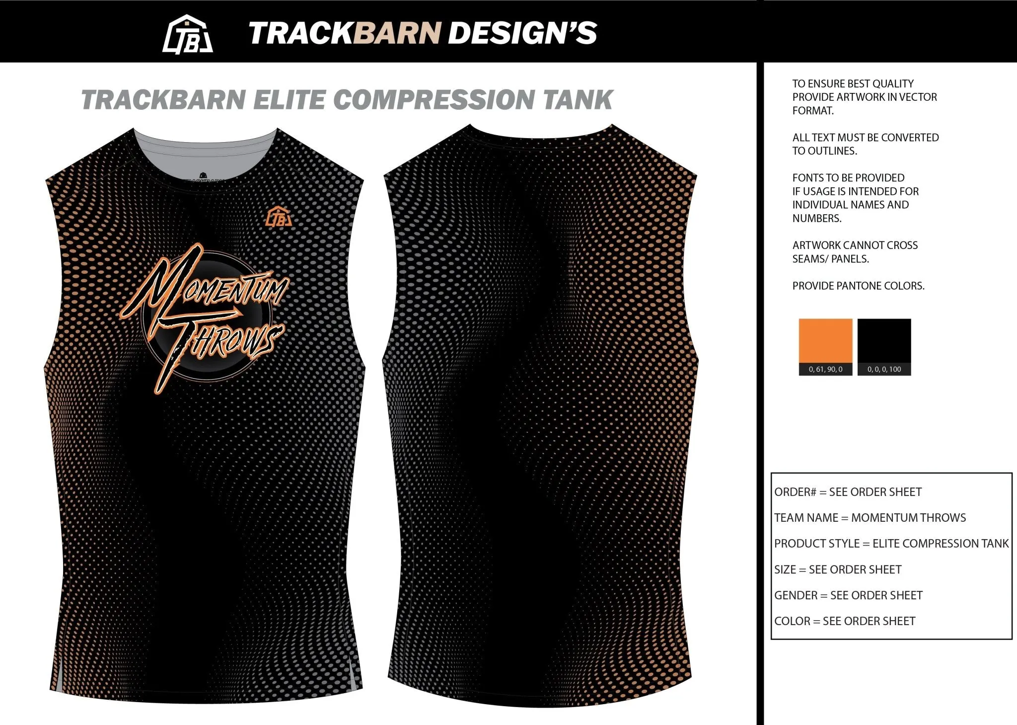 Momentum-Throws- Youth Compression Tank