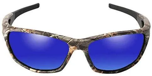 MOTELAN Polarized Outdoor Sports Sunglasses Tr90 Camo Frame for Men Women Driving Fishing Hunting Reduce Glare