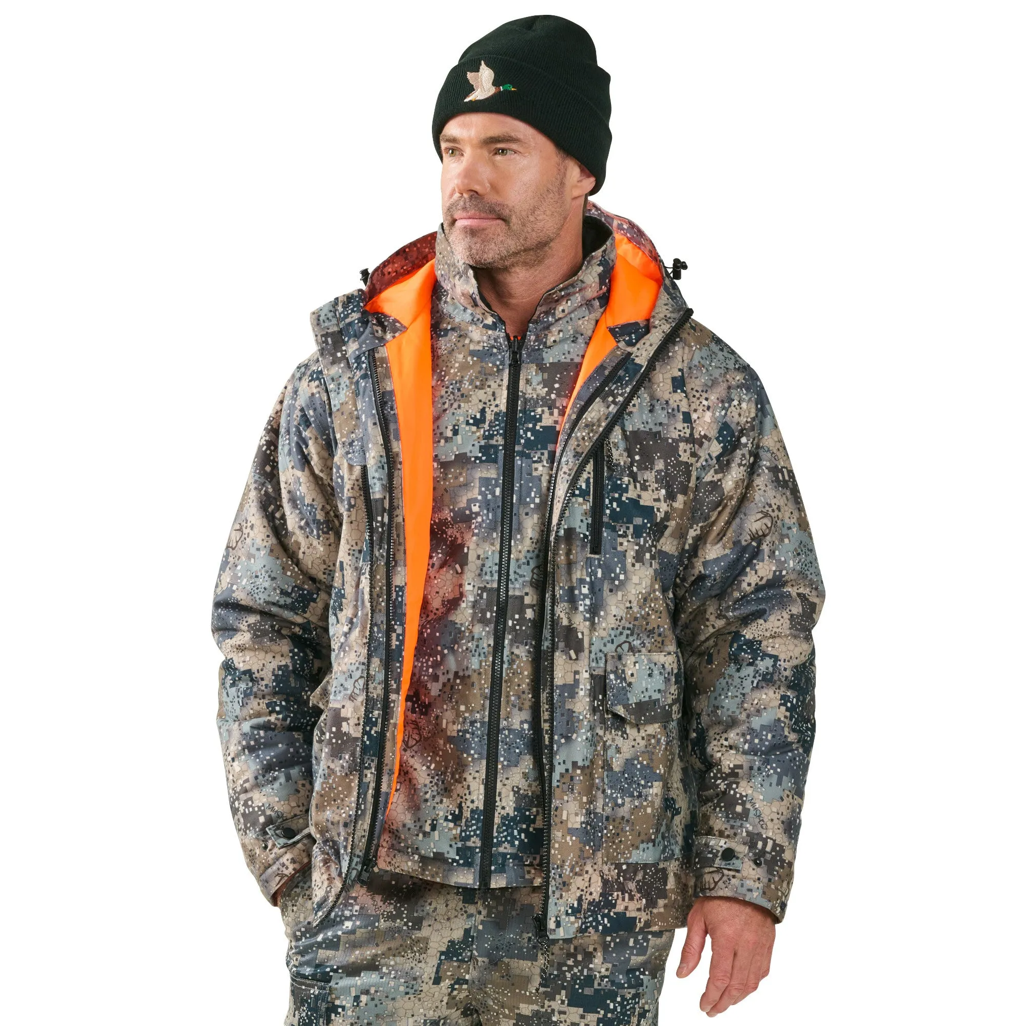 Mountain Ridge Men's 3-In-1 Camouflage Hunting Jacket