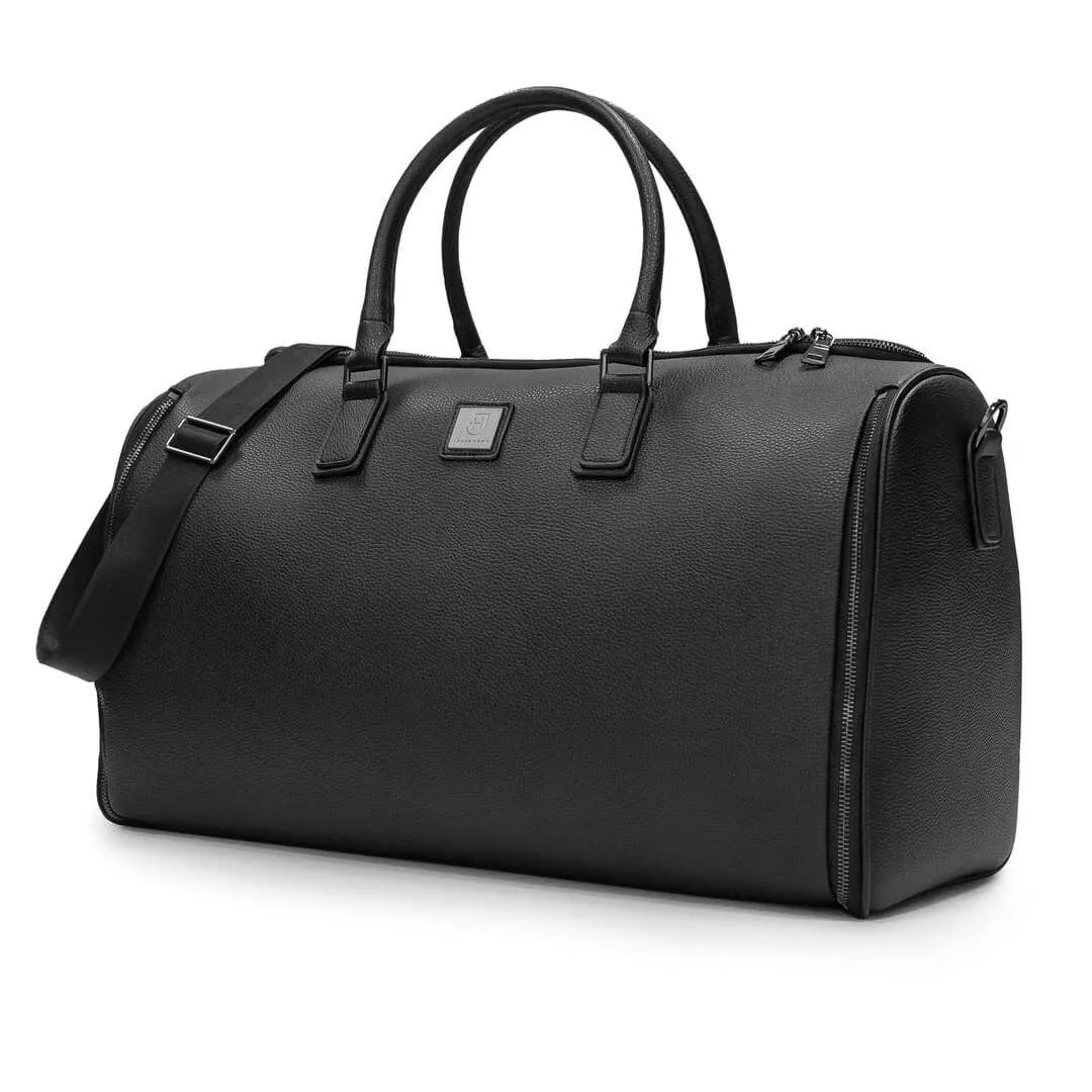 On Sale- James Hawk Leather Weekender Suit/ Hangable Garment Bag with RFID blocking