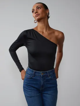 One Shoulder Long Sleeve Bodysuit