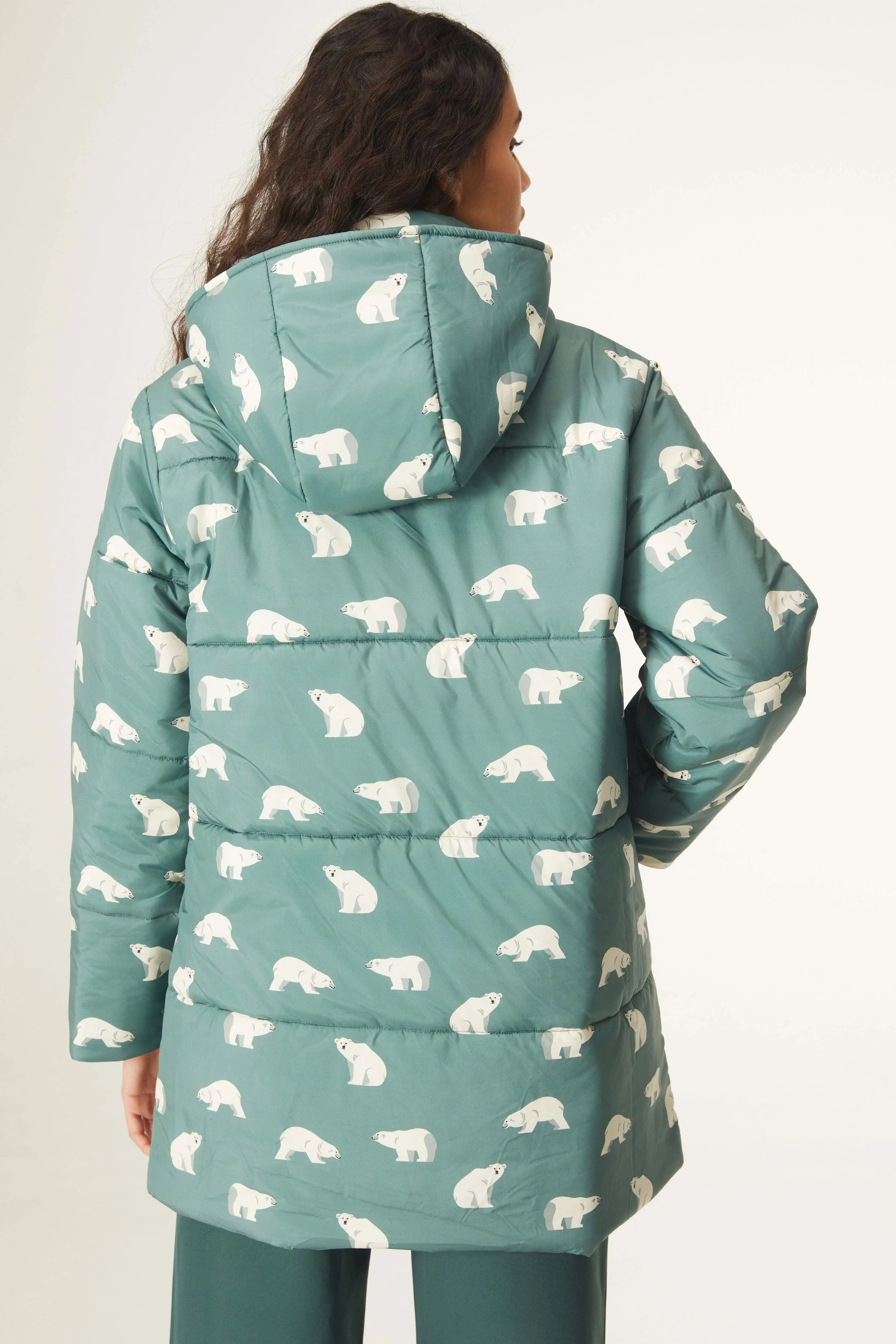 Polar Bear Print Coat