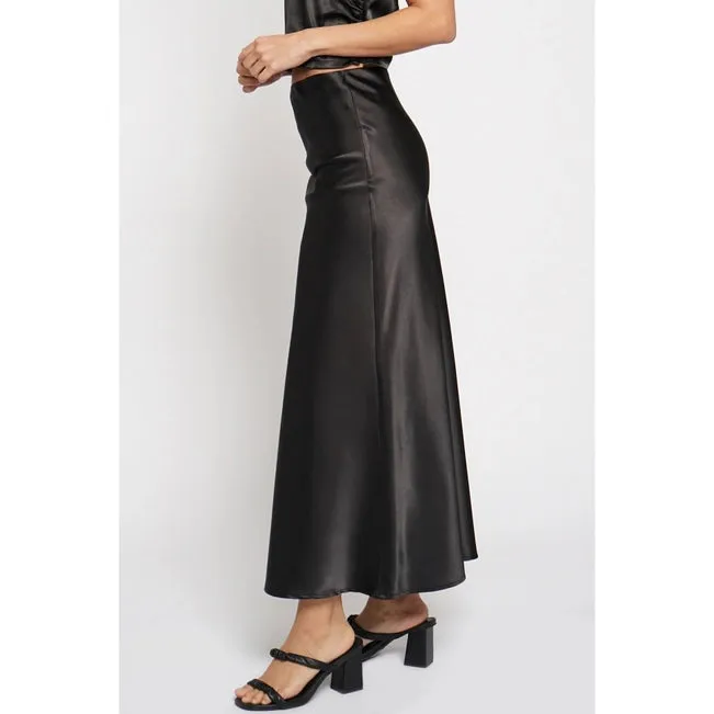 Sans Souci Satin Bias Maxi Skirt