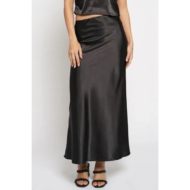 Sans Souci Satin Bias Maxi Skirt