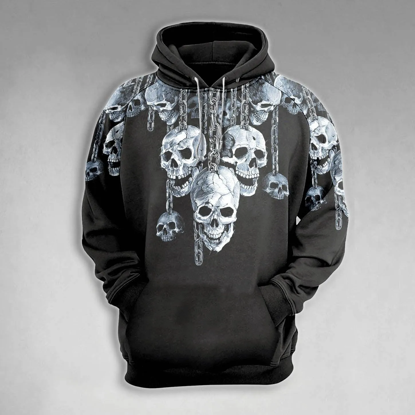 Skull Chain Gothic Combo Hoodie and Leggings