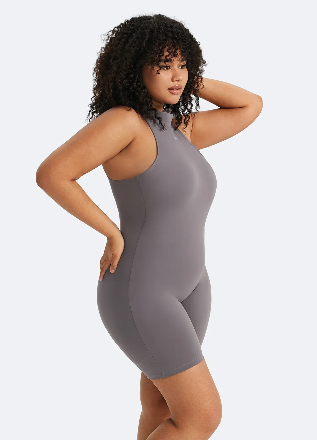 Sleeveless High-Neck Bodysuit