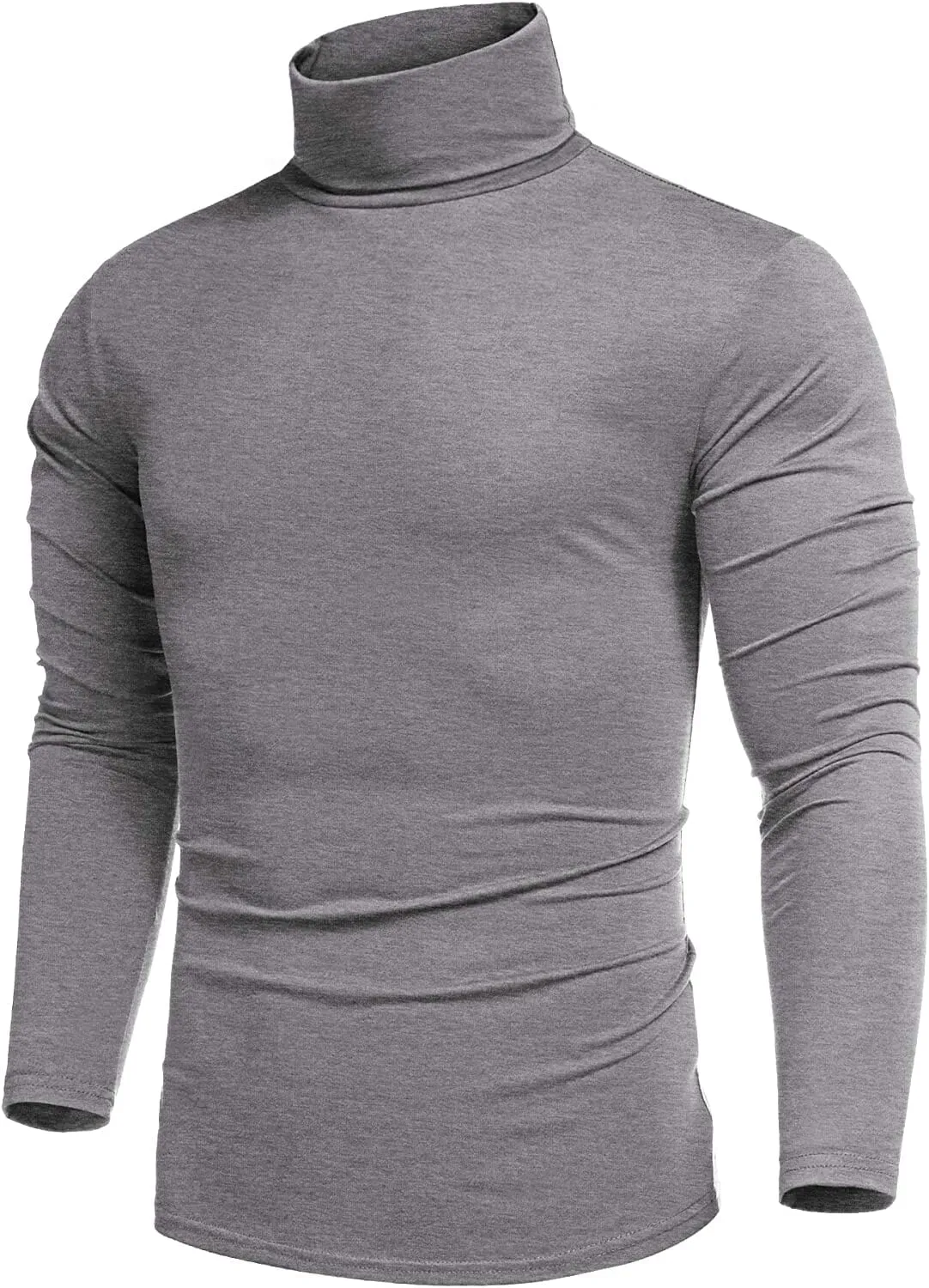 Slim Fit Turtleneck Basic Cotton Sweater (US Only)