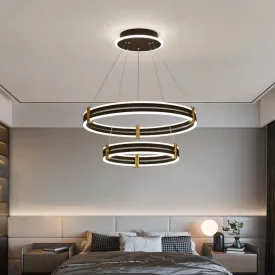 Stella - LED Chandelier: Modern Ring Pendant Light