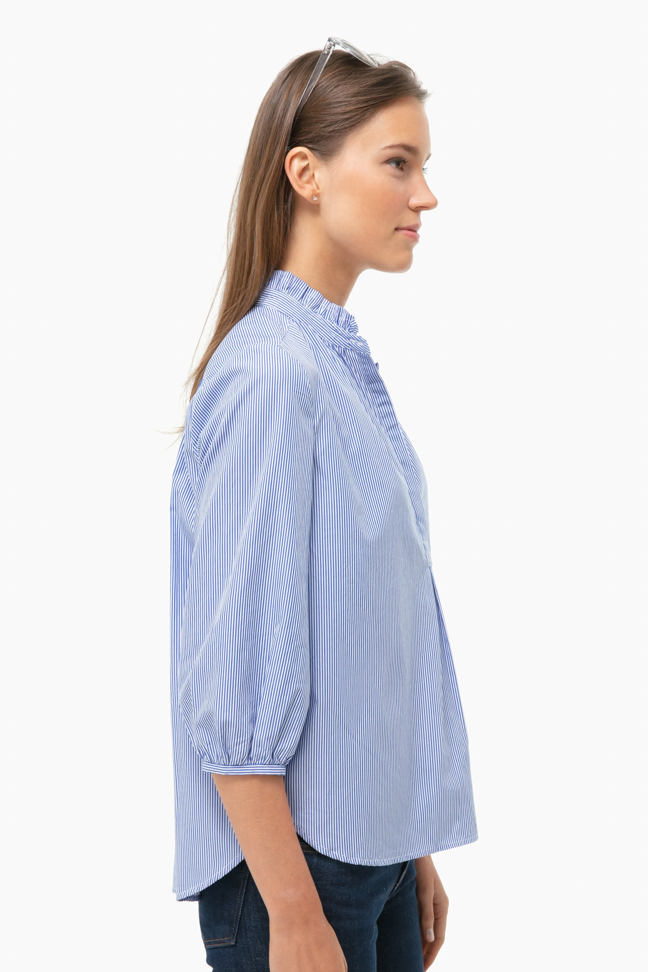 Striped Sara Henley Shirt