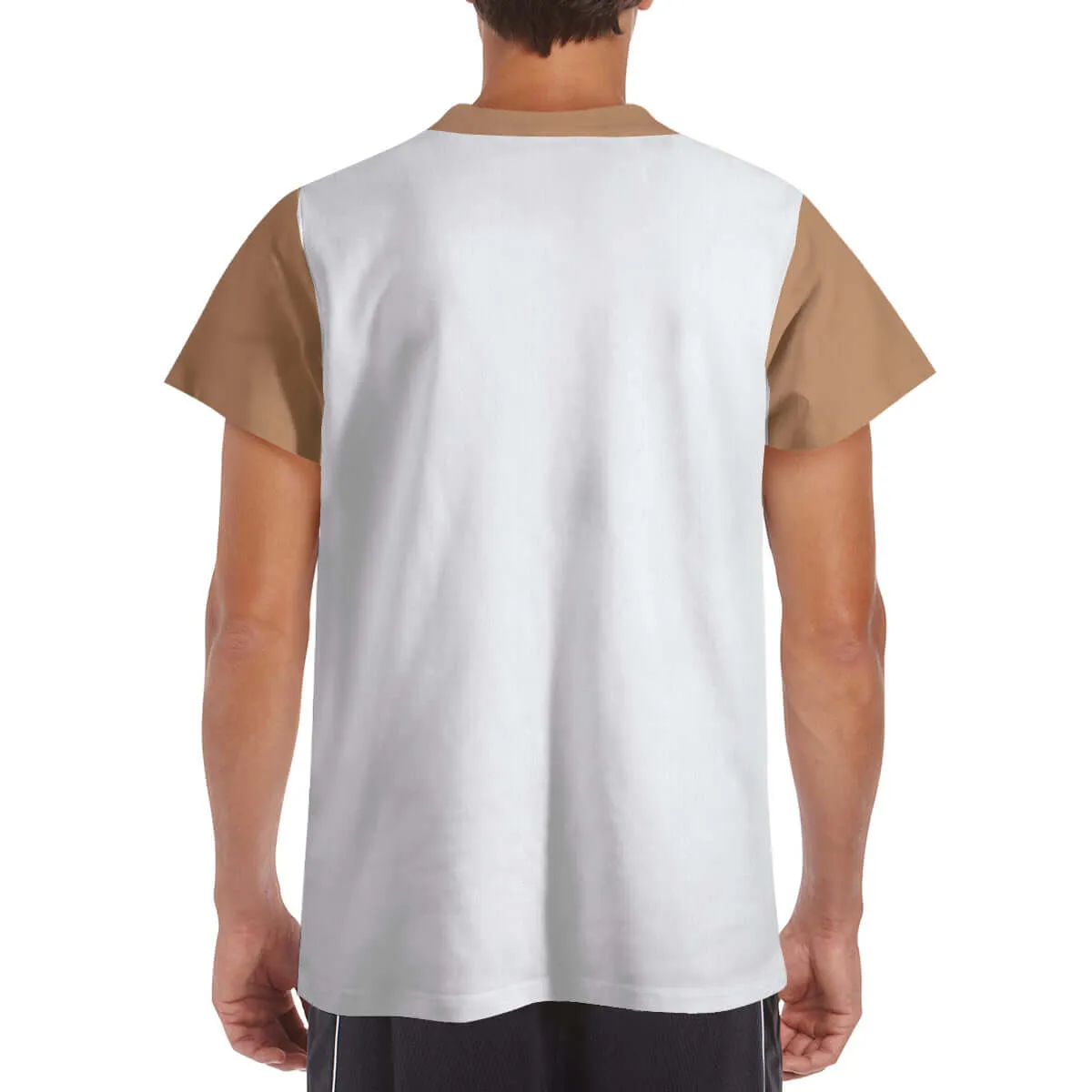 T-Shirt All-Over Print (Mesh Fabric) Polyester: Design Tiger Head and Sidearms