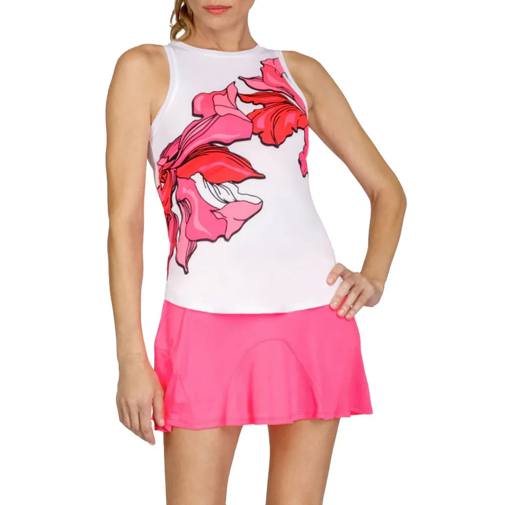 Tail Candy High Neck Womens Tennis Tank Top