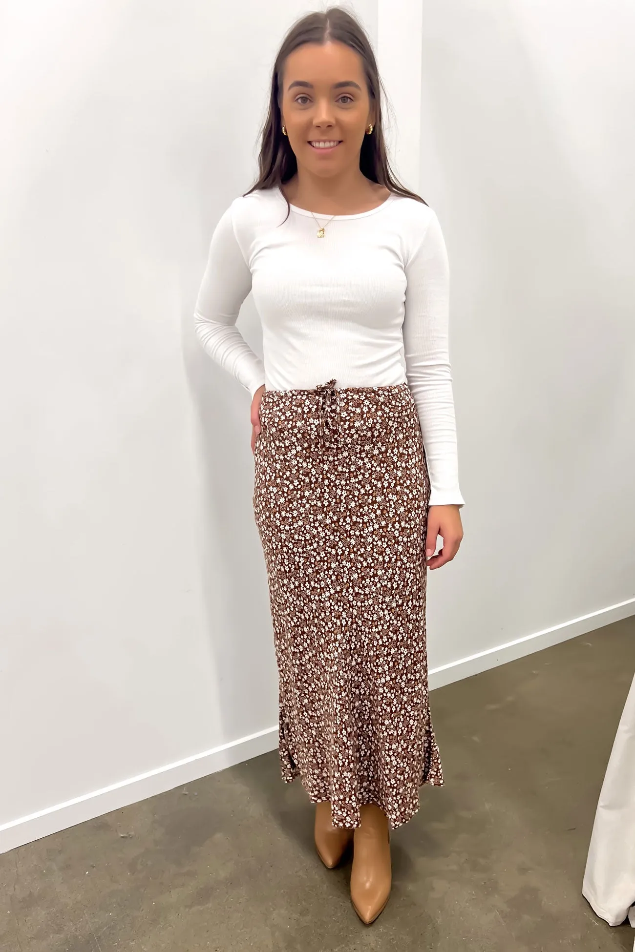 Tallows Floral Maxi Skirt Print