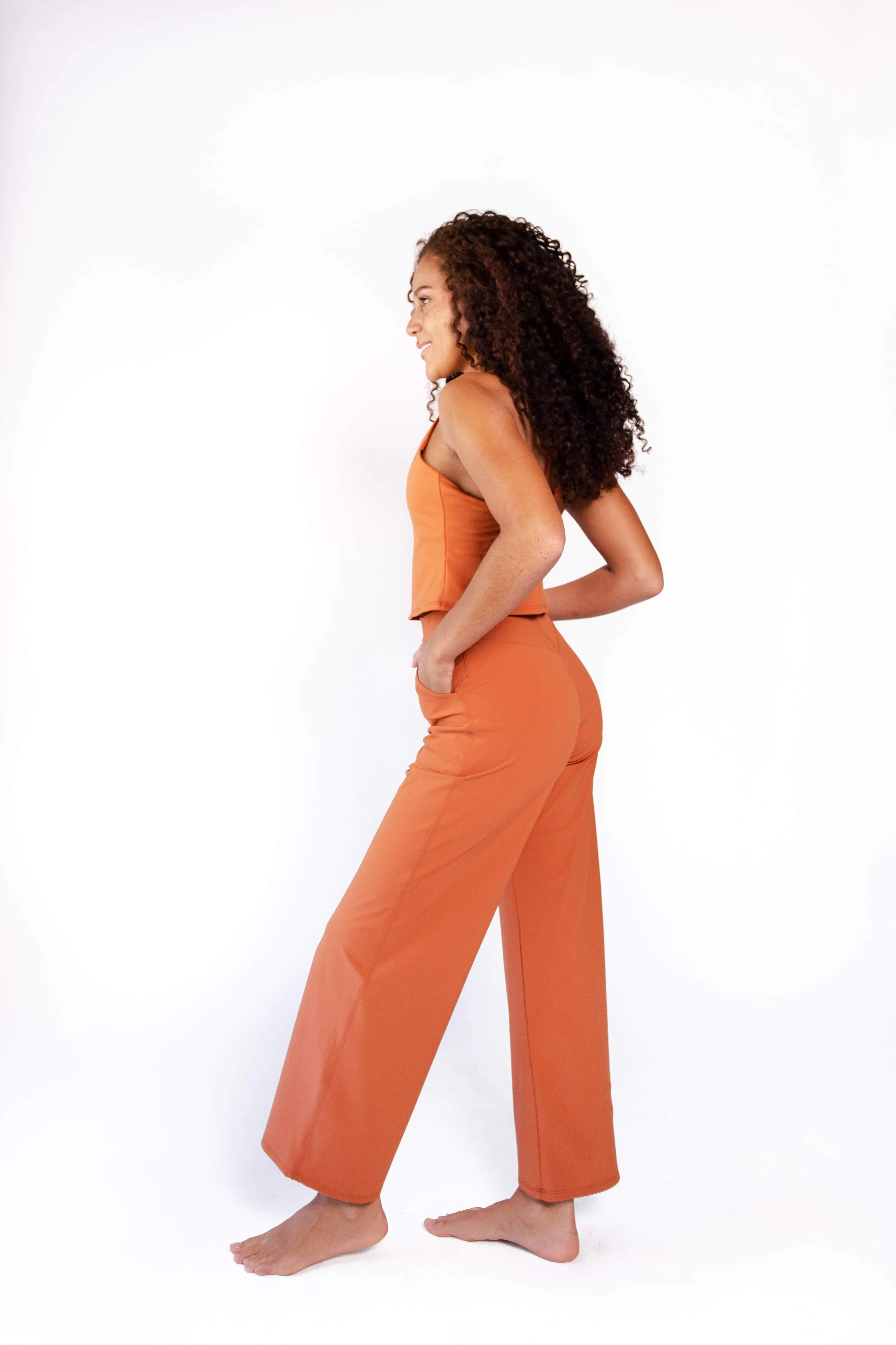 Ultimate Trouser in Burnt Orange