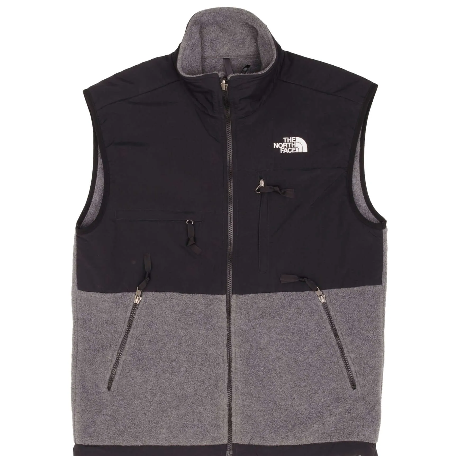 VINTAGE THE NORTH FACE POLARTEC DENALI DARK GREY FLEECE VEST JACKET SMALL