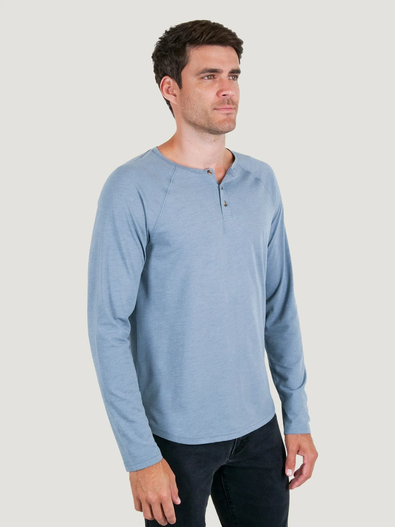 Wedgewood Slim Fit Long Sleeve Henley FINAL SALE