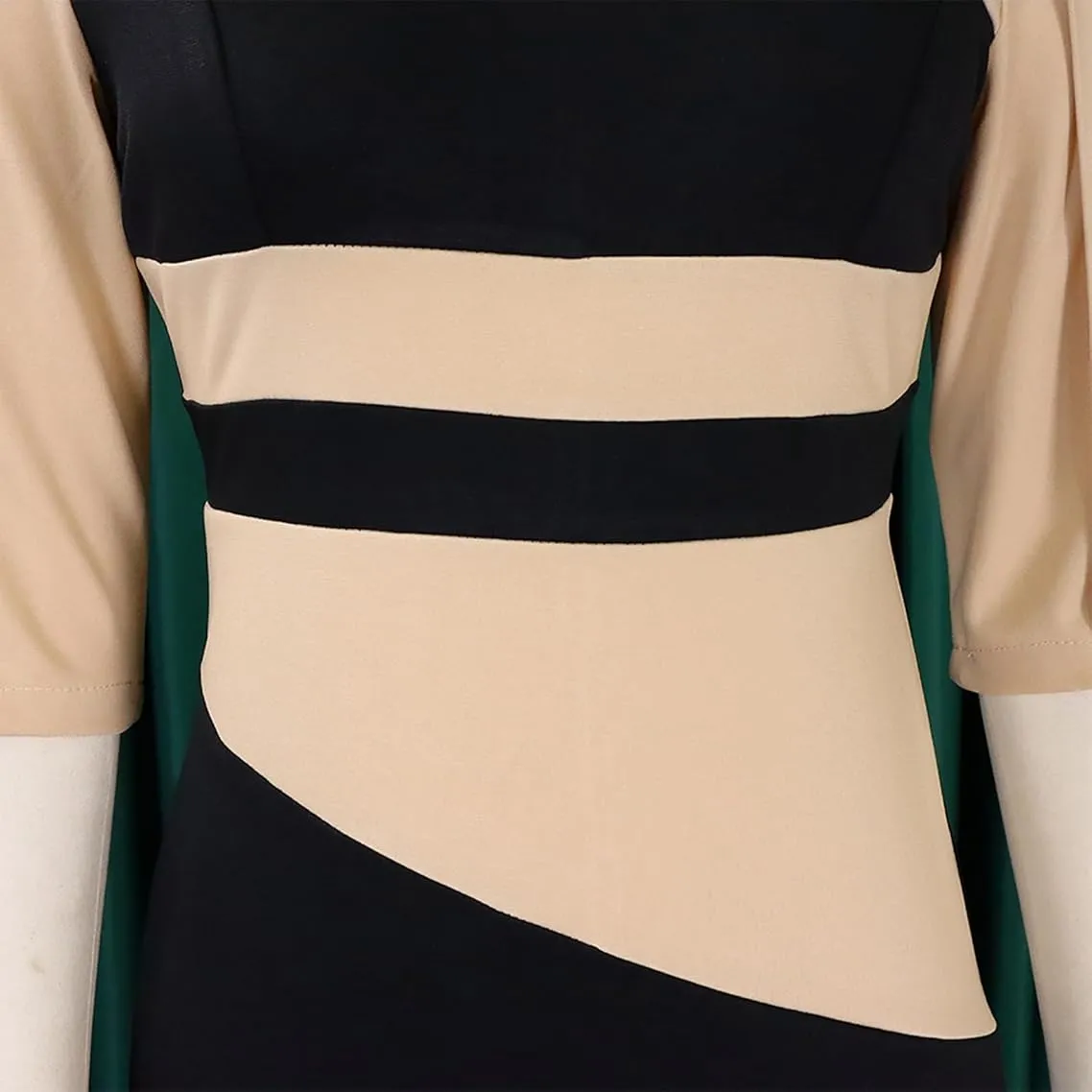 Women Color Blocking Dress & Women Fashion Color Blocking Pencil Dress